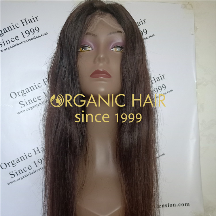 24 inch really human silk base full lace wig A72